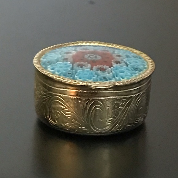 Italian Murano Glass Mini Trinket Box - Picture 3 of 6